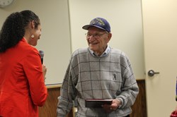 Pearl Harbor officer, Lander Elementary volunteer honored for his service to our country, to our school
