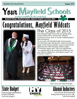 YOUR MAYFIELD SCHOOLS/SUMMER 2015: Read the latest news from around our schools