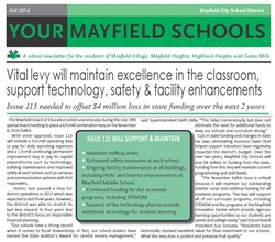 YOUR MAYFIELD SCHOOLS: Fall 2016 Levy Edition - Issue 115